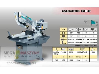 Zdjęcie nr PEGAS-GONDA Grawitacyjna przecinarka taśmowa 240x280 GH-R - kliknij, aby powiększyć