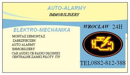 Naprawa alarmów samochodowych we wrocławiu , dolnośląskie