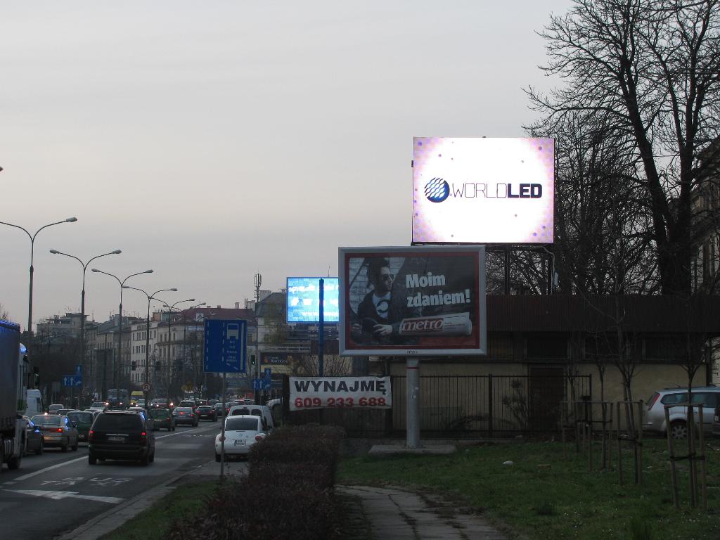 Zdjęcie Ekranu LED skrzyżowanie ul. Montelupich z al. 29 Listopada / Nowy Kleparz