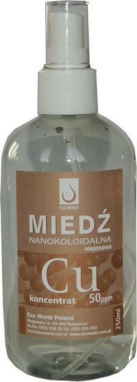 Nano koloidy miedzi 50ppm 