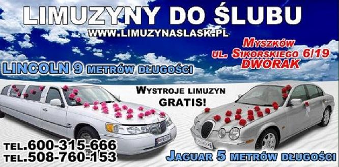 Wynajem Limuzyny do Slubu Katowice Limuzyn Śląsk, śląskie