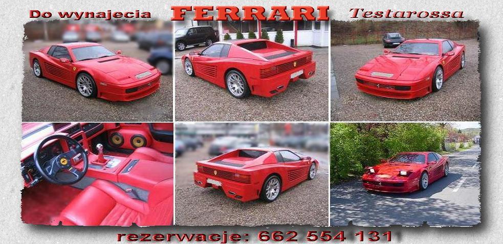 Auta na wesele FERRARI, Chryslery 300C HEMI, BMW, Rzeszów, Krosno, Strzyżów,Przeworsk,podkarpacie, podkarpackie