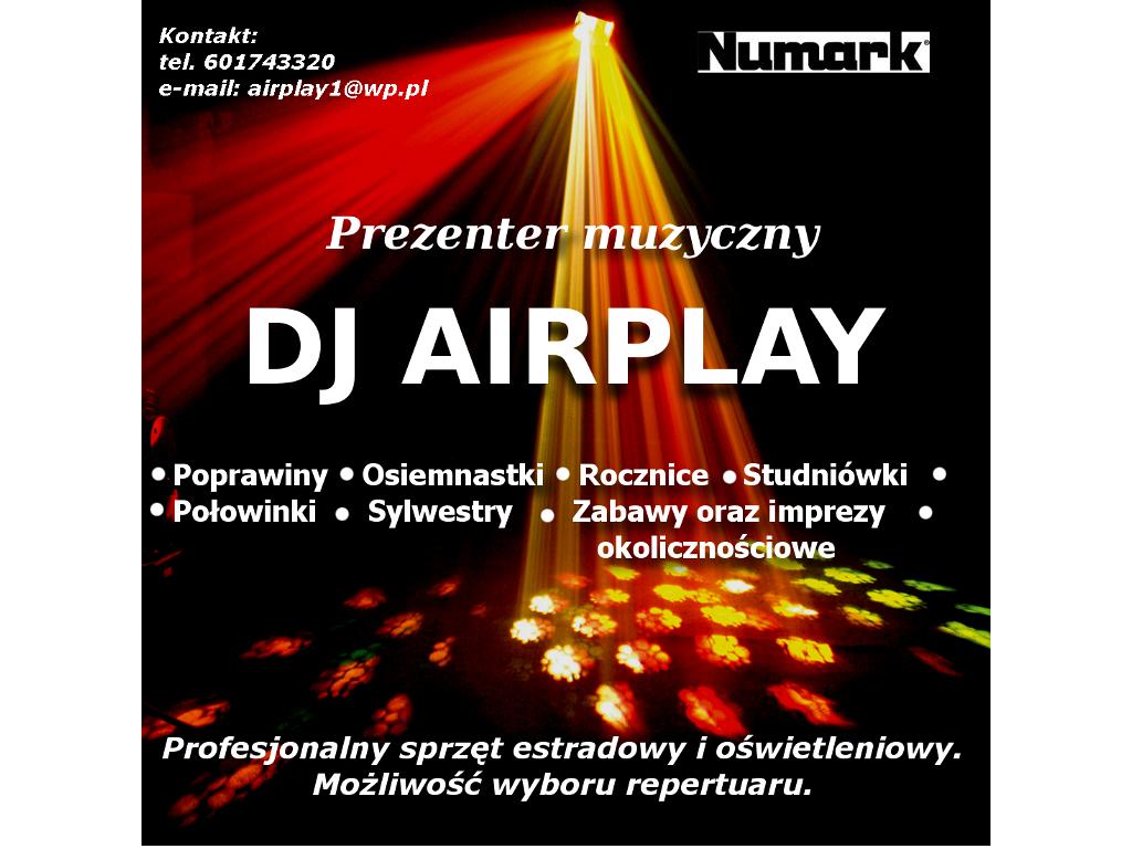 Dj Airplay - osiemnastki, połowinki, inne imprezy, Sława, lubuskie
