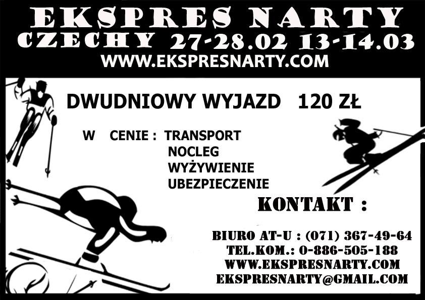 Ekspres Narty -Czechy 27-28 Luty i 13-14 Marzec  !, Wrocław, dolnośląskie