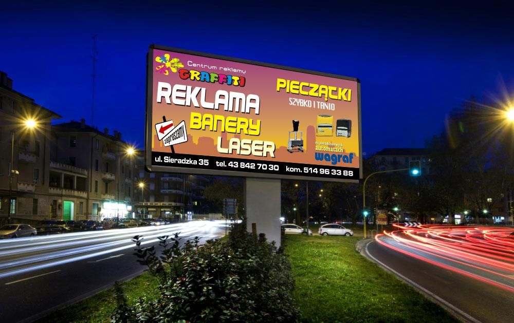 Druk na papierze Blueback billboard bilbordowym , Wieluń, łódzkie