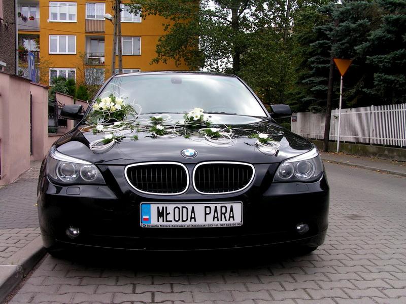 Limuzyna do ślubu BMW E60 535d Tarnowskie Góry -, KAtowice  Tarnowskie Góry , śląskie