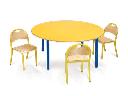 Stół przedszkolny BAMBINO OKRĄGŁY + krzesła BOLEK