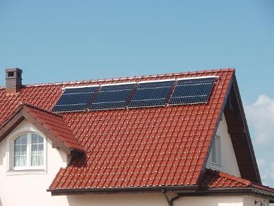 Kolektory słoneczne próżniowe - wspomaganie ogrzewania pomieszczeń - kliknij, aby powiększyć