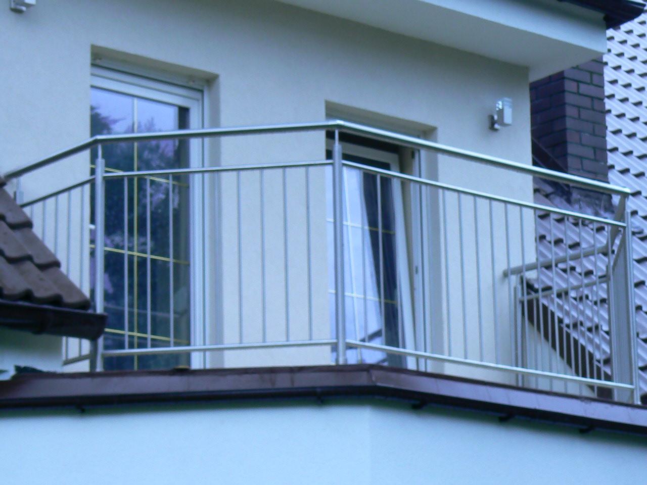 Balustrada balkonowa stal nierdzewna