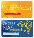 Wizytówki kolorowe 4+4 1000 szt. OKAZJA, Nowy Sącz, małopolskie