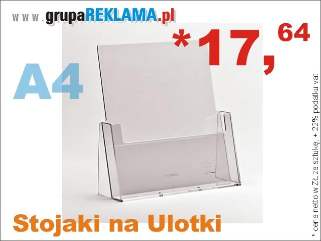 Prezentery Podajniki Stojaki na ulotki formatu A4