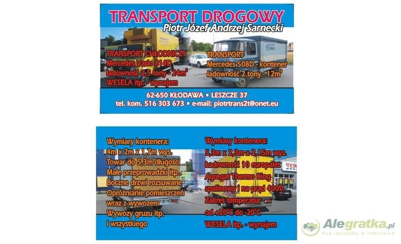 TRANSPORT 4 T-10 EP CHŁODNIA (+20-20) centrum PL, KŁODAWA, wielkopolskie