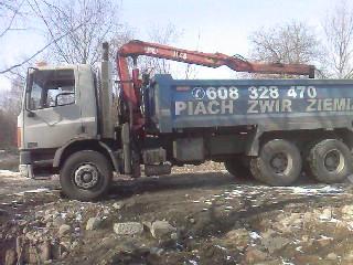 Uslugi transportowe wywrotka z hds piach zwir ziem, Warszawa, mazowieckie