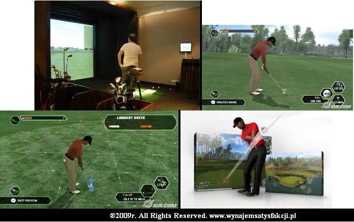 Profesjonalny symulator golfa - Golf swing challenge - atrakcje na Eventy- www.wynajemsatysfakcji.pl