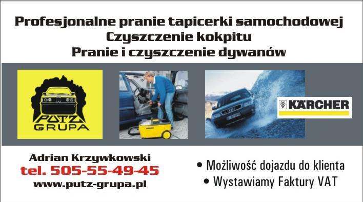 PUTZGRUPA PRANIE TAPICERKI SAMOCHODOWEJ I DYWANÓW, Gdynia, Gdańsk, Sopot, Rumia, pomorskie