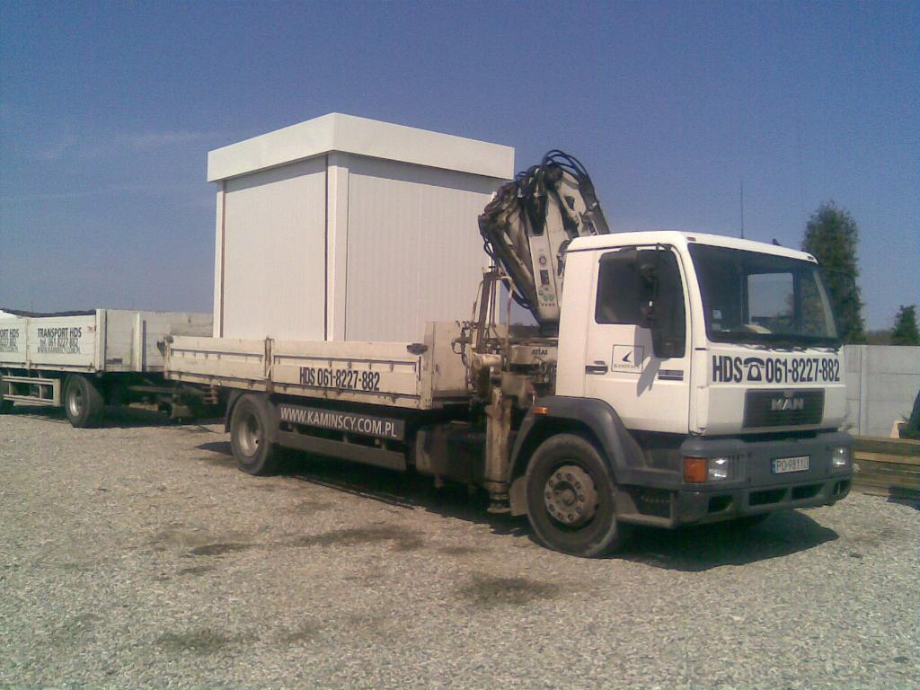 HDS usługi dzwigowe transport 1986r, Poznań, wielkopolskie