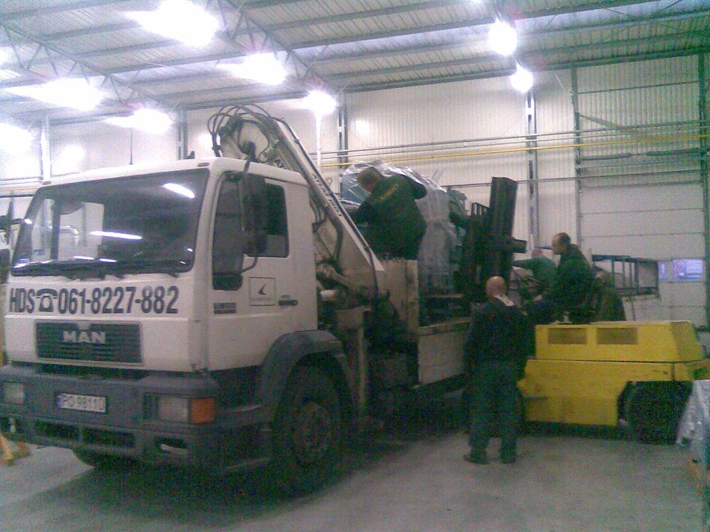 HDS usługi dzwigowe transport 1986r, Poznań, wielkopolskie