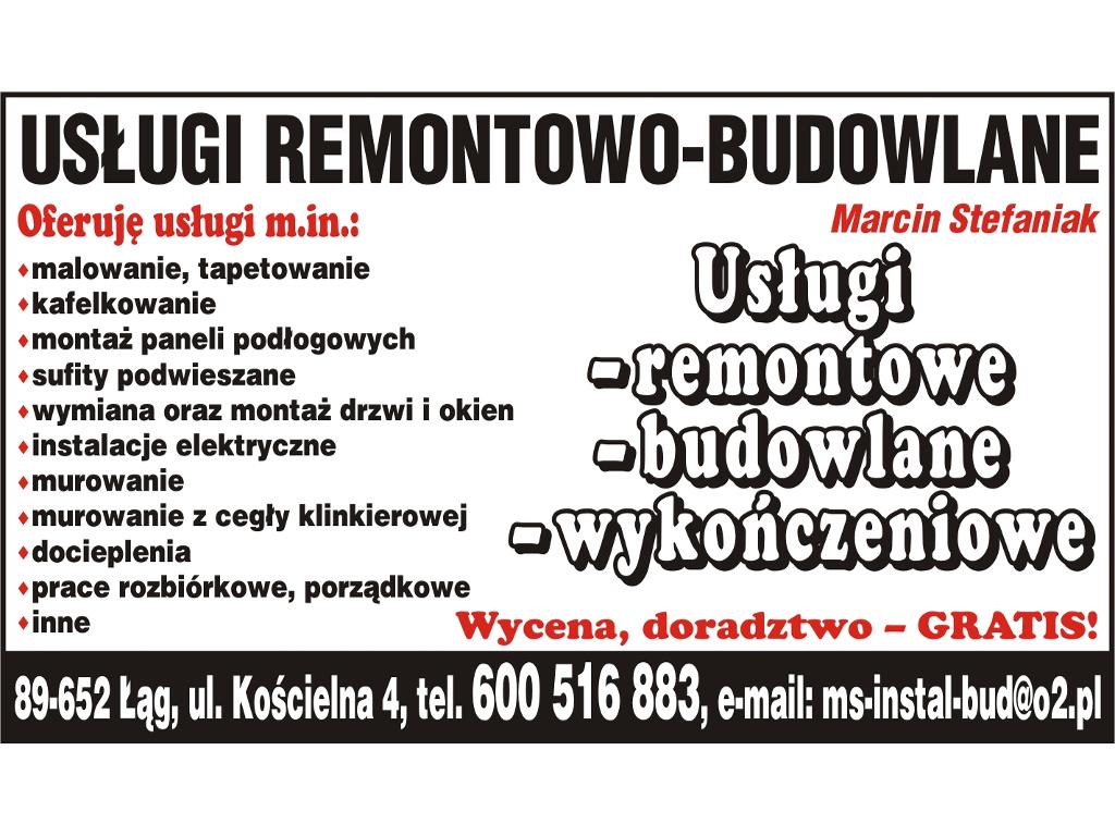 Usługi remontowo-budowlane,-wykończeniowe