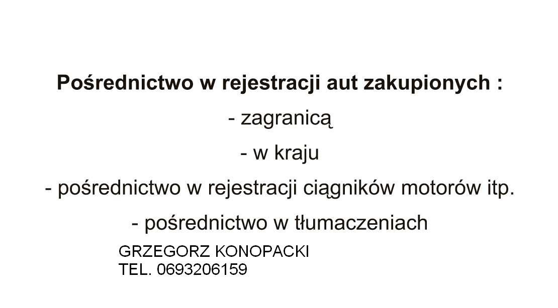 Pośrednictwo w rejestracja aut i tłumaczeniach, Bystrzyca Kłodzka i okolice, dolnośląskie