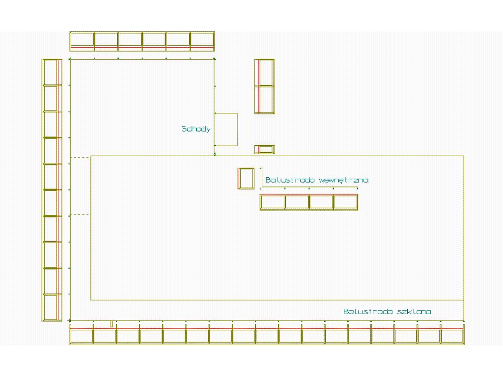 Przykładowy projekt balustrad