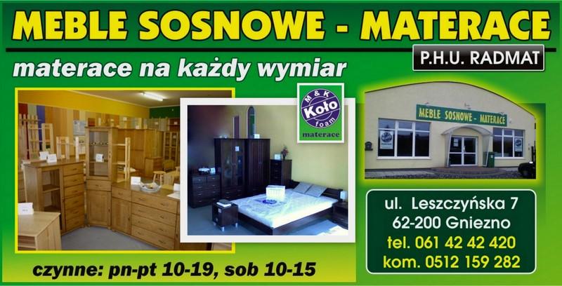 Meble Sosnowe-Materace Gniezno, wielkopolskie