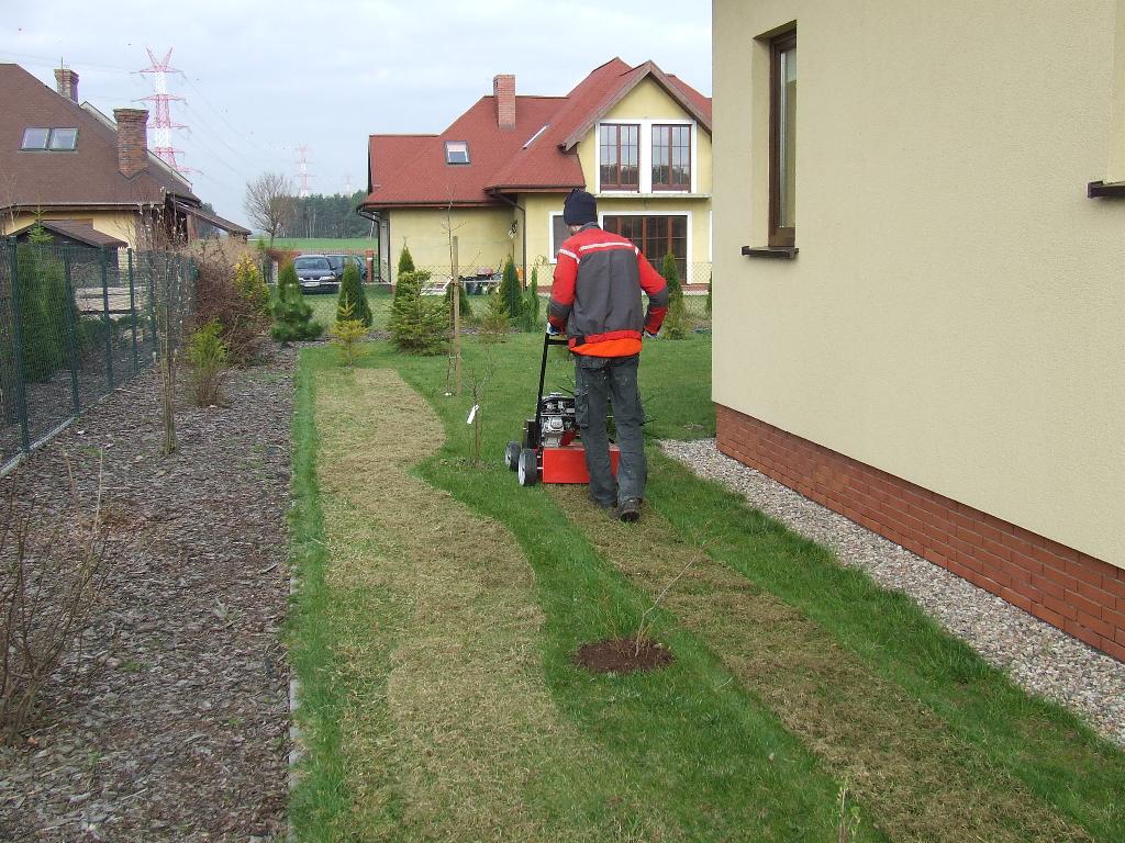 Renowacja trawnika, Kamionki k Poznania, wielkopolskie