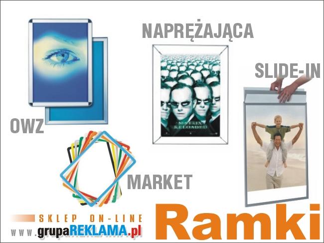 w ofercie różne rodzaje ram plakatowych, wg foto