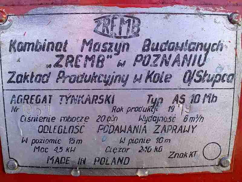 AGREGAT TYNKARSKI ZREMB AS 10 MB 6m3/h PILEX IDEAL, Poznan, wielkopolskie