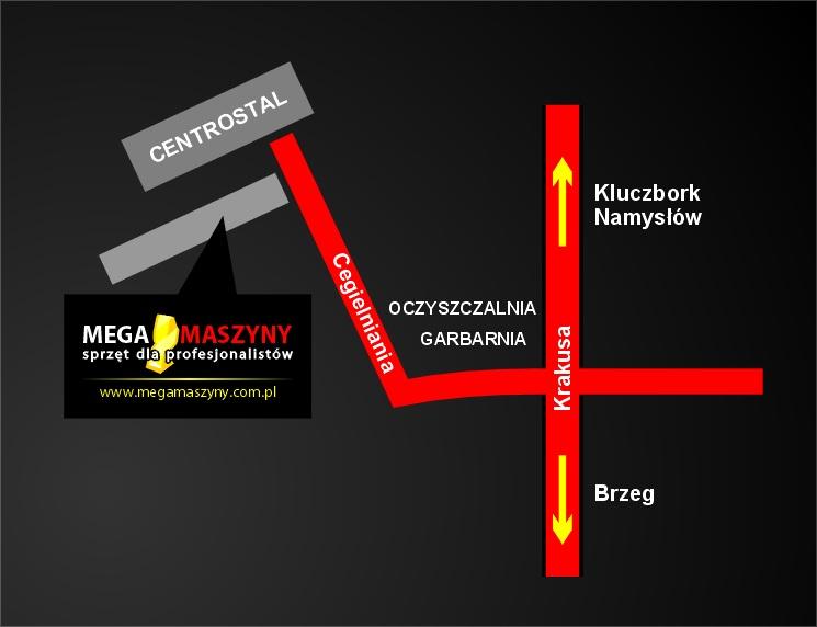 MEGAMASZYNY mapa czyli jak do nas dojechać www.megamaszyny.com.pl