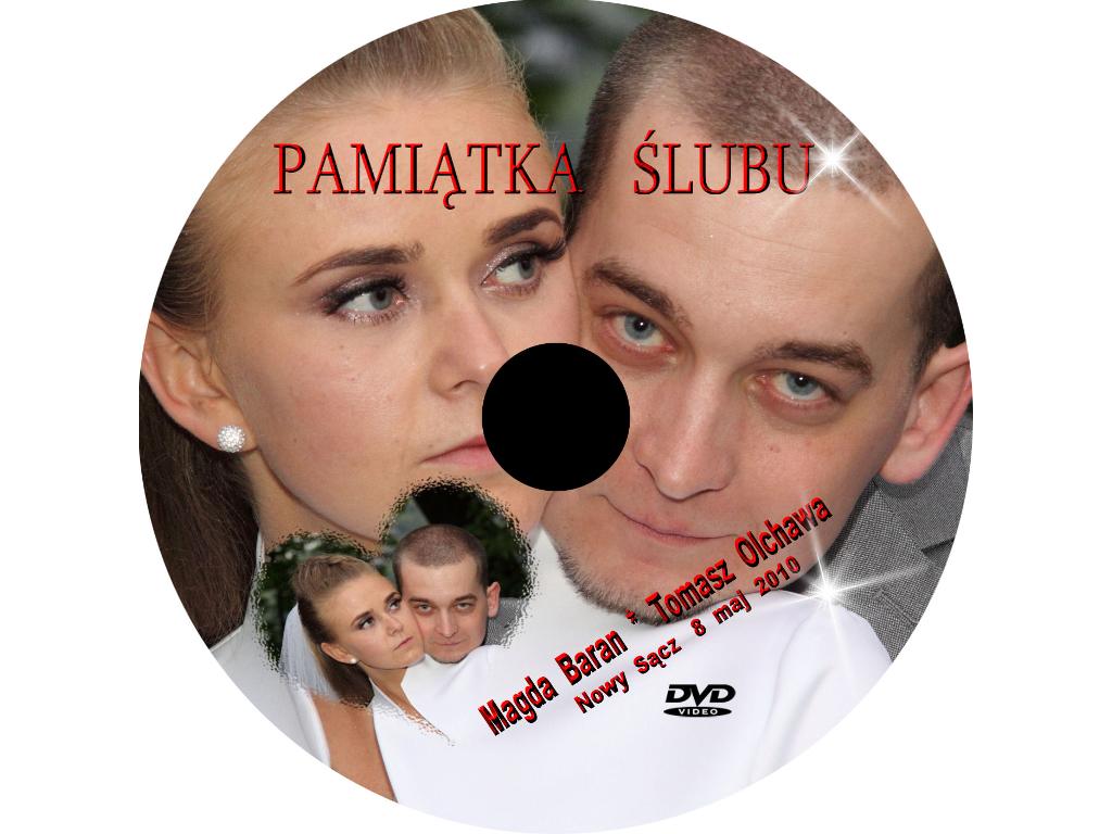 Przykładowy nadruk na DVD