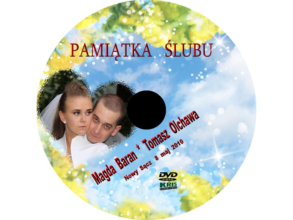 Przykładowy nadruk na DVD