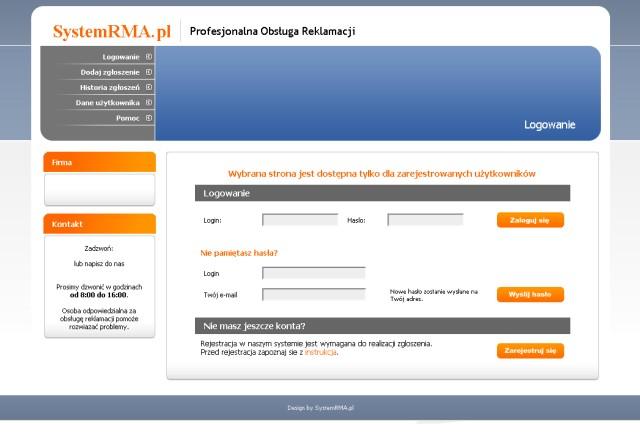 Program Reklamacje on-line SystemRMA.pl za free