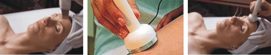 Peeling kawitacyjny i ultradźwiękowe wprowadzanie ampułek, masaż antycellulitowy