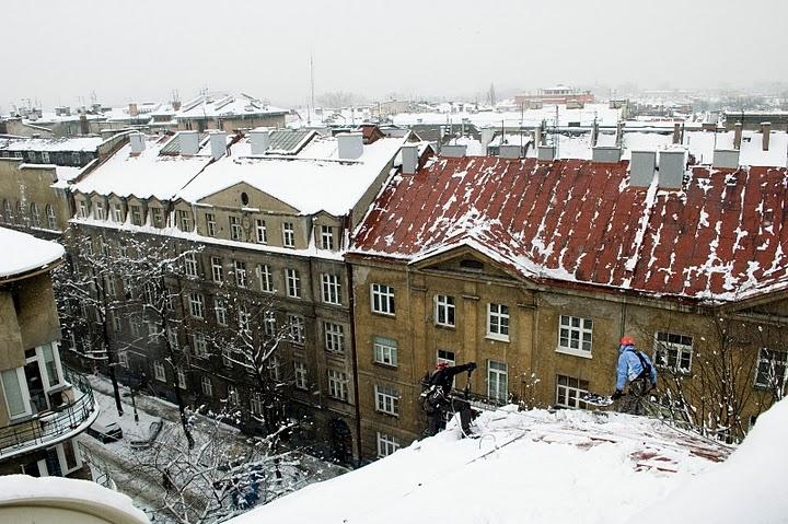 odśnieżanie dachów Kraków