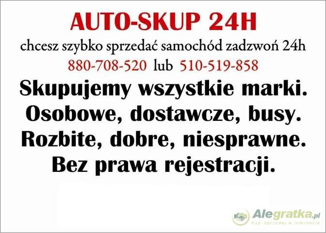 SKUP AUT KAŻDA MARKA CAŁE USZKODZONE, ZANIEDBANE, śląskie