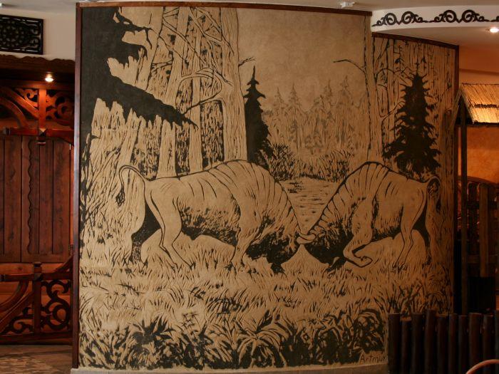 Sgraffito w Białowieży