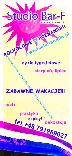 Półkolonie lato lipiec,sierpień 2014, Poznań, wielkopolskie