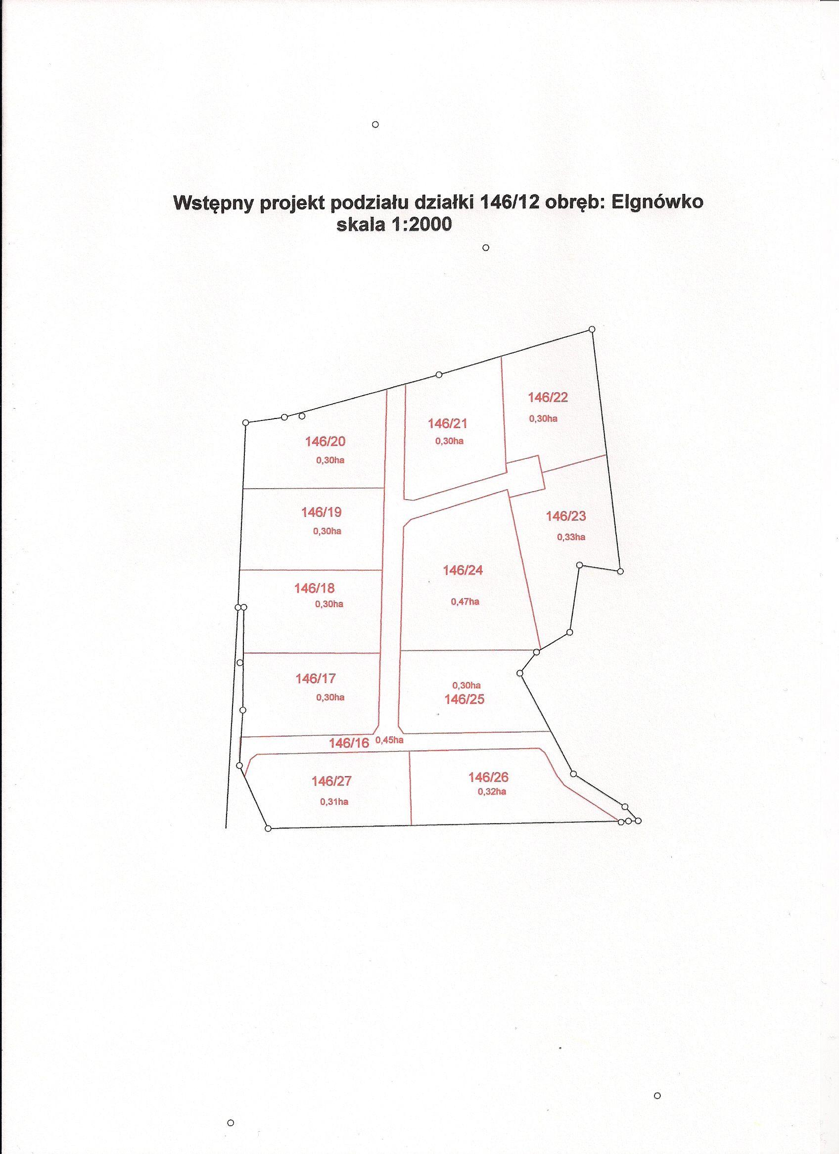 mapa działek w Elgonówku