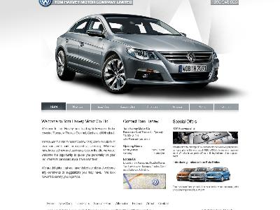 Layout strony głównej dla salonu samochodowego - kliknij, aby powiększyć