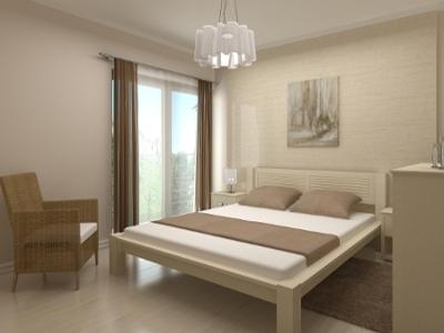 sypialnia stylizowana na francuski modern  - kliknij, aby powiększyć