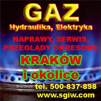 Naprawa-SERWIS piecyków gaz. Krk, Kraków, małopolskie