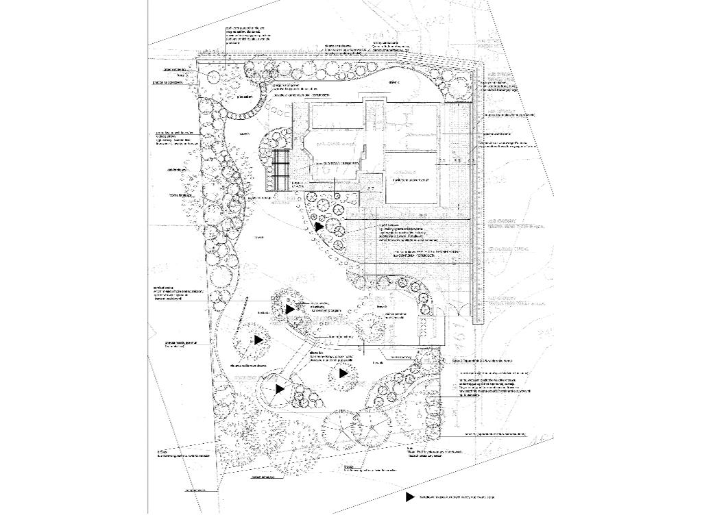 Projekt ogrodu z rozmieszczeniem roślin, prac brukarskich, budowy rabat, trawnikiem