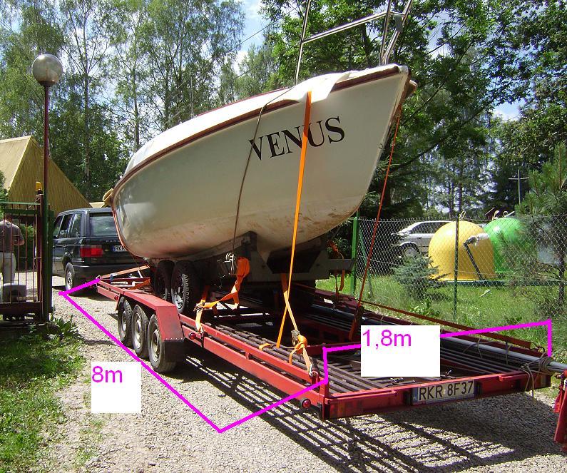 Długa laweta Krosno DMC3450kg Usługi transportowe, podkarpackie