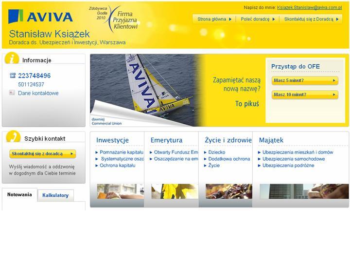 strona internetowa www.grupa-aviva.pl
