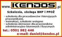 Zapraszamy do kontaktu: tel.kom: 0501 - 982 - 446 lub bhp@kendos.eu