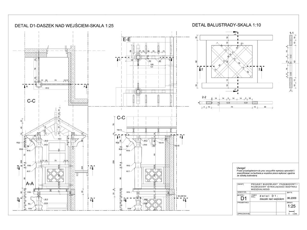 detale architektoniczne-projekt elewacji