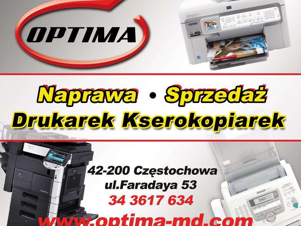 Naprawa sprzedaż kserokopiarek drukarek Czestochowa Optima-md