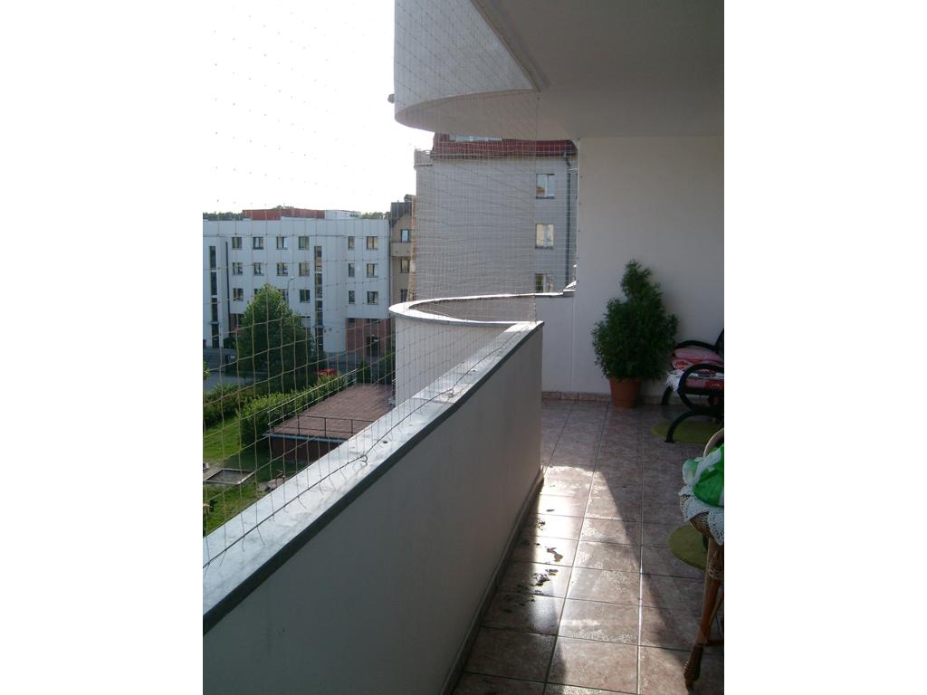 Zabezpieczony balkon.