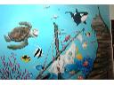 artystyczne malowanie wnętrz    -   świat podwodny w pokoiku dziecięcym