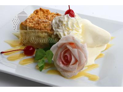 Przykładowy deser w wykonaniu Restauracji U Renarda - kliknij, aby powiększyć